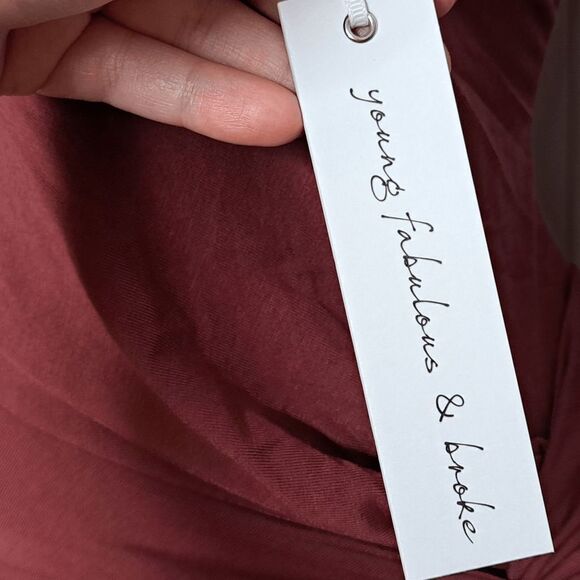 Young Fabulous & Broke Madison Dress in Burnt Brick size Medium NWT - Picture 6 of 11